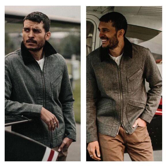 Taylor Stitch The Ignition Jacket in Indigo Salt & Pepper full zip chore jacket - Picture 3 of 12